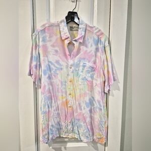 Kenny Flowers Limited Edition Tie Dye Button Up Shirt, Men's size L